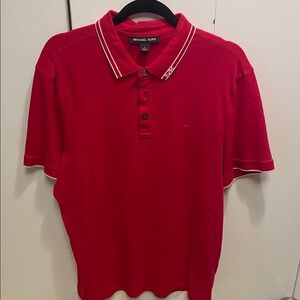 Michael Kors Red Polo Shirt for Men used size Large